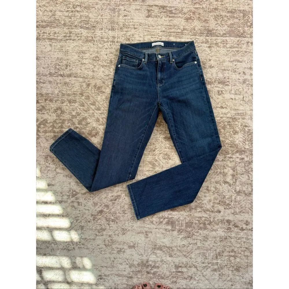 LOFT Women's High Rise The Super Soft Girlfriend Jeans Blue Size 26/2 NWOT